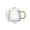 1353 Fl Oz Hammer Pattern Heat Resistant Glass Coffee Mug With Handle 5