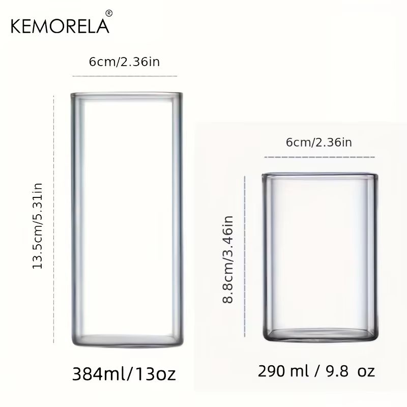 4Piece Highball Glass Set 1688 1893 Fl Oz Clear Tall Drinking Glasses For Cocktails Beer Juice An 3