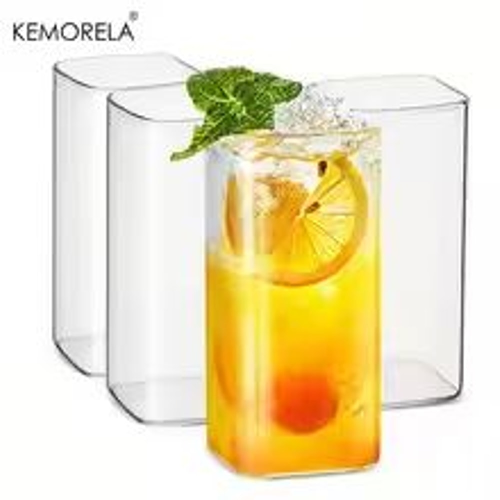 4Piece Highball Glass Set 1688 1893 Fl Oz Clear Tall Drinking Glasses For Cocktails Beer Juice An 7