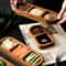 Solid Wood Divided Serving Tray 2 Or 3 Compartments Condiment And Snack Plate For Sauces Sushi Brea 1