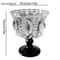 KEMORELA Retro Embossed Tall Glass Cup Black CrystalStyle Goblet For Whiskey Coffee And Desserts 1 5
