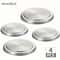 4Pack Stainless Steel Electric Stove Burner Covers 2 Small 2 Large Rustproof Round Cooktop Cover P 3