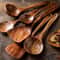 Teak Wooden Cooking Spoon Set Natural NonStick Safe Kitchen Utensils 110 Pieces 0