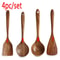 Teak Wooden Cooking Spoon Set Natural NonStick Safe Kitchen Utensils 110 Pieces 9