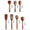Teak Wooden Cooking Spoon Set Natural NonStick Safe Kitchen Utensils 110 Pieces 10