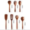 Teak Wooden Cooking Spoon Set Natural NonStick Safe Kitchen Utensils 110 Pieces 10