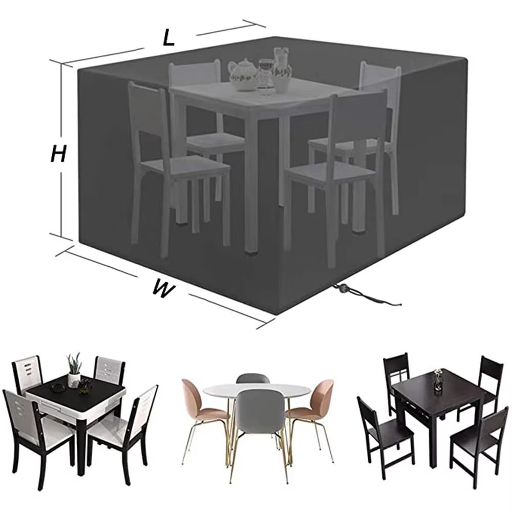 Waterproof Silver Outdoor Furniture Cover For Patio Table Chairs Sofa Cabinets And Equipment 2