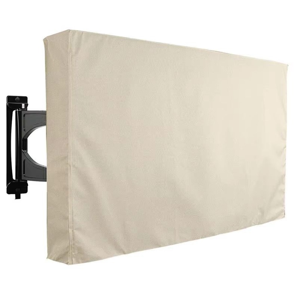 Beige Weatherproof Outdoor TV Cover For 3265 In TVs Dustproof And ScreenProtective Patio Cover 8
