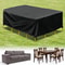 Waterproof 210D Oxford Outdoor Furniture Cover For Patio Sofa And Garden Sets BlackSilver 1