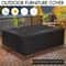 Waterproof 210D Oxford Outdoor Furniture Cover For Patio Sofa And Garden Sets BlackSilver 2