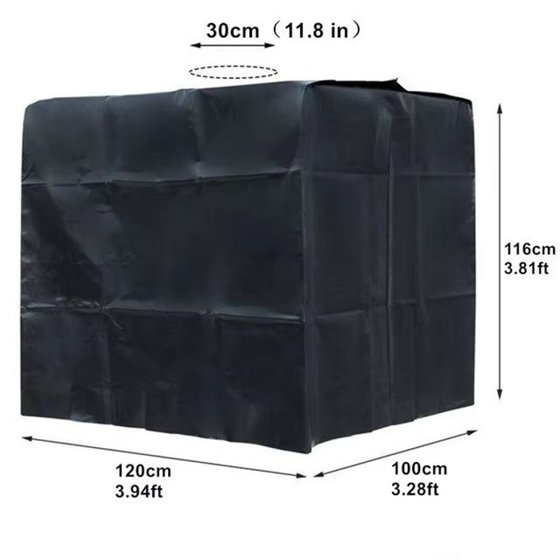 UVResistant Waterproof IBC Tank Cover With Zipper For 264 Gal 1000L Water Storage Tanks 7
