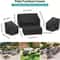 4Piece Heavy Duty Waterproof Patio Furniture Covers Set For Rattan Outdoor Furniture Windproof AllW 2