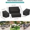 4Piece Heavy Duty Waterproof Patio Furniture Covers Set For Rattan Outdoor Furniture Windproof AllW 2