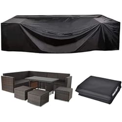 heavy duty square waterproof outdoor furniture cover with uv and dust protection for patio tables and sets