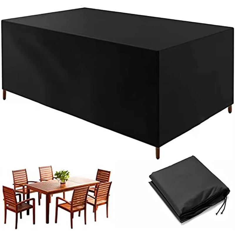 Heavy Duty Square Waterproof Outdoor Furniture Cover With UV And Dust Protection For Patio Tables A 3