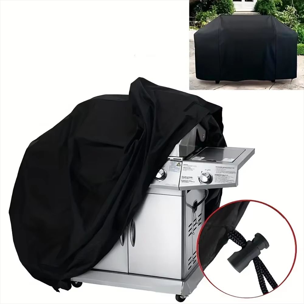 Heavy Duty Waterproof BBQ Grill Cover AntiDust Rain Protective Outdoor Barbecue Cover 8