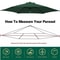 Rainproof Patio Umbrella Replacement Canopy UV Sunshade Cloth For Outdoor Umbrella Frame 5