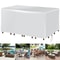 Heavy Duty Rectangular Waterproof Patio Table Cover For Outdoor Dining Table And Chair Sets CanvasS 6