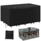 Heavy Duty Rectangular Waterproof Patio Table Cover For Outdoor Dining Table And Chair Sets CanvasS 7