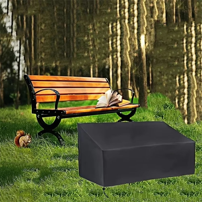 HeavyDuty Waterproof Garden Bench Cover UV Tear Resistant Windproof Oxford Fabric Protection 1