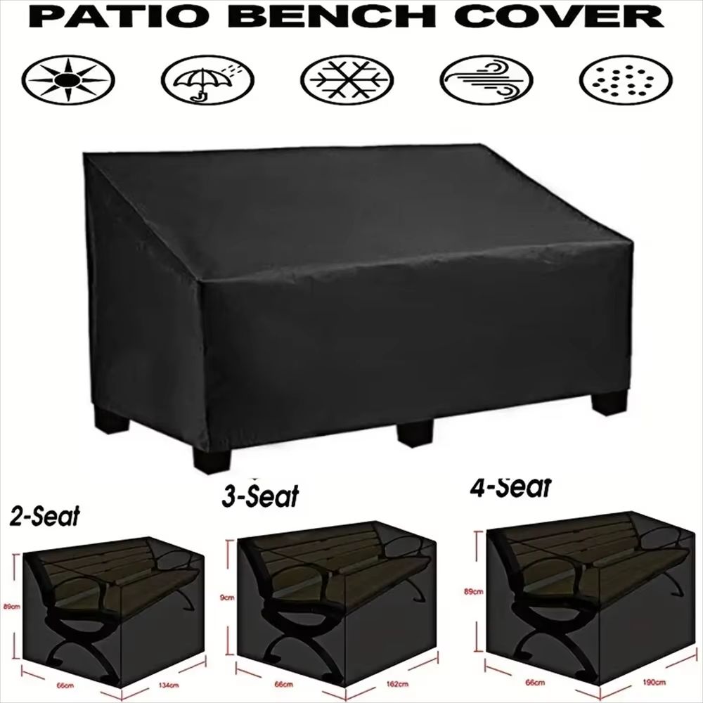 HeavyDuty Waterproof Garden Bench Cover UV Tear Resistant Windproof Oxford Fabric Protection 2