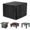 Square 210T Waterproof Fire Pit Cover UV Fade Resistant Outdoor Fire Pit Table Protector 1