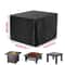 Square 210T Waterproof Fire Pit Cover UV Fade Resistant Outdoor Fire Pit Table Protector 6