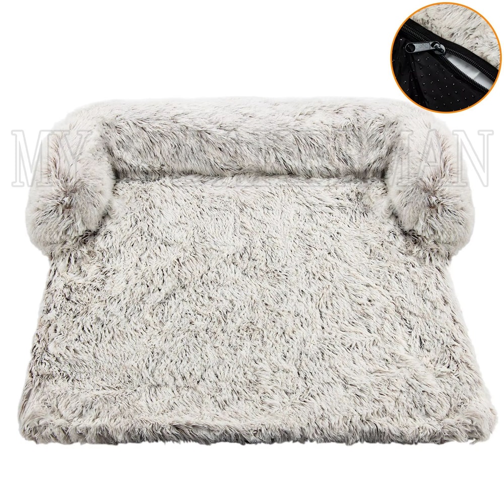 Washable Warm Dog Bed Sofa Soft Winter Pet Nest Bed And Furniture Protector Mat For Cats And Dogs 13