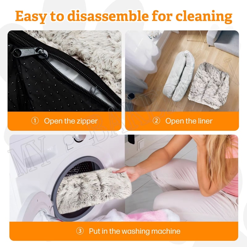 Washable Warm Dog Bed Sofa Soft Winter Pet Nest Bed And Furniture Protector Mat For Cats And Dogs 2