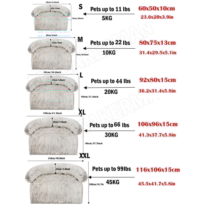 Washable Warm Dog Bed Sofa Soft Winter Pet Nest Bed And Furniture Protector Mat For Cats And Dogs 4