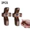 Wooden Handheld Pocket Cross With Heart Cutout Stress Relief Palm Cross And Encouragement Gift 10
