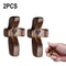 Wooden Handheld Pocket Cross With Heart Cutout Stress Relief Palm Cross And Encouragement Gift 10