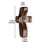 Wooden Handheld Pocket Cross With Heart Cutout Stress Relief Palm Cross And Encouragement Gift 5