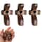 Wooden Handheld Pocket Cross With Heart Cutout Stress Relief Palm Cross And Encouragement Gift 6