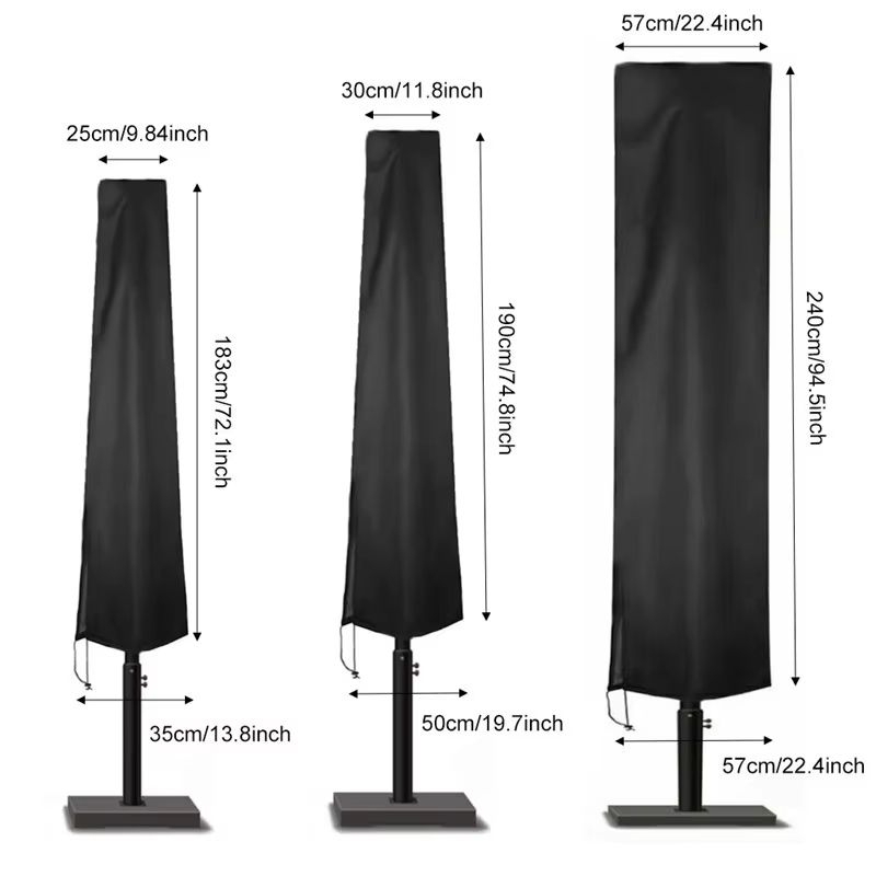 Waterproof Oxford Cloth Outdoor Umbrella Cover For Cantilever And Patio Parasols 3