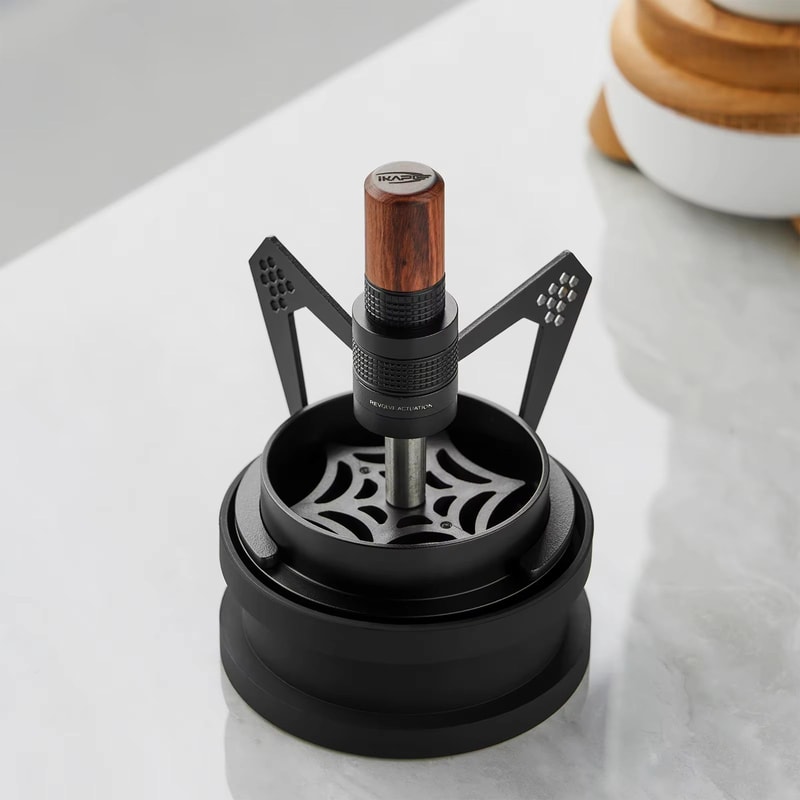 IKAPE Rotary WDT Espresso Distribution Tool With 10 Needles And Stand 1