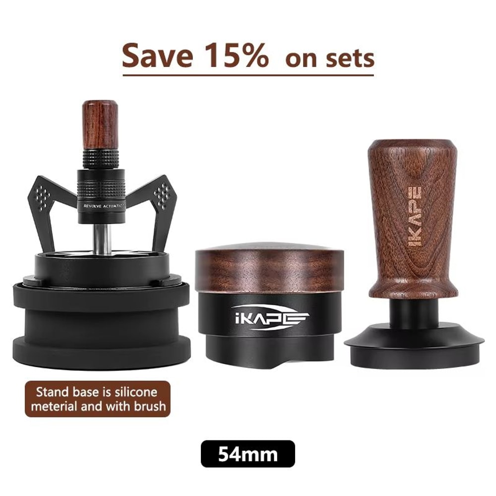 IKAPE Rotary WDT Espresso Distribution Tool With 10 Needles And Stand 14