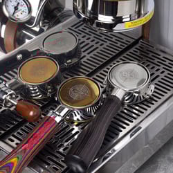 ikape precision high extraction coffee filter basket – stainless steel bottomless portafilter upgrade