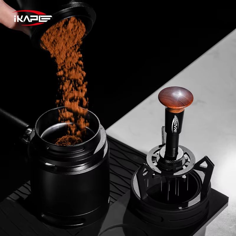 IKAPE V3 Espresso Rotary WDT Tool With Dosing Funnel Stand Coffee Distribution System 4