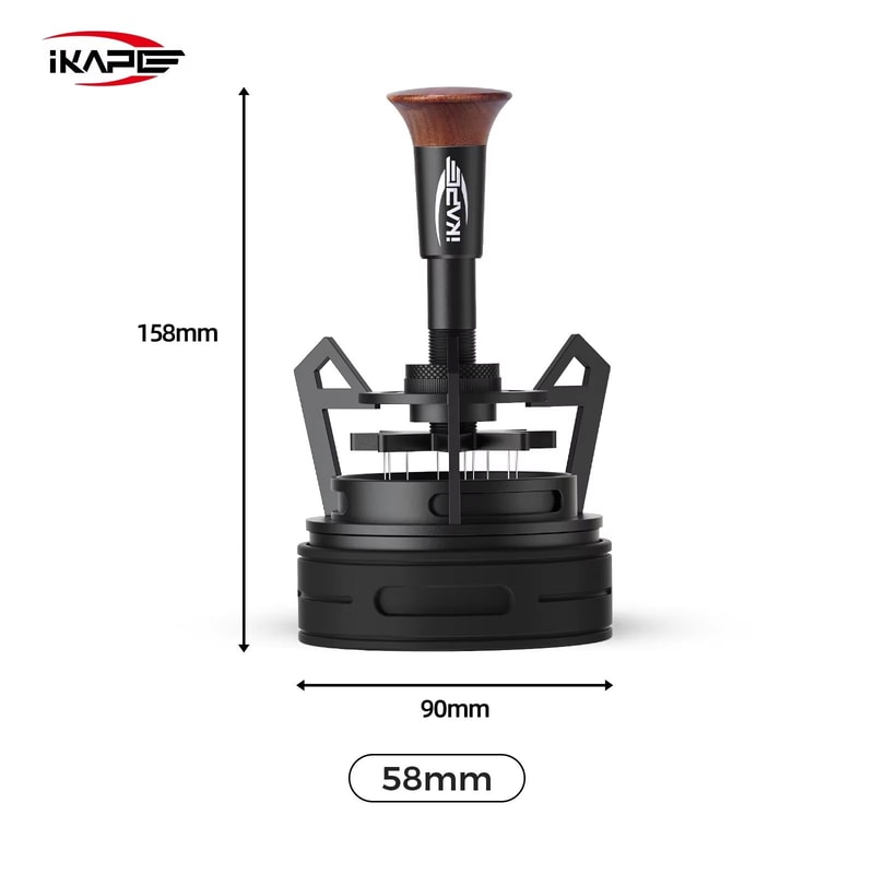 IKAPE V3 Espresso Rotary WDT Tool With Dosing Funnel Stand Coffee Distribution System 8