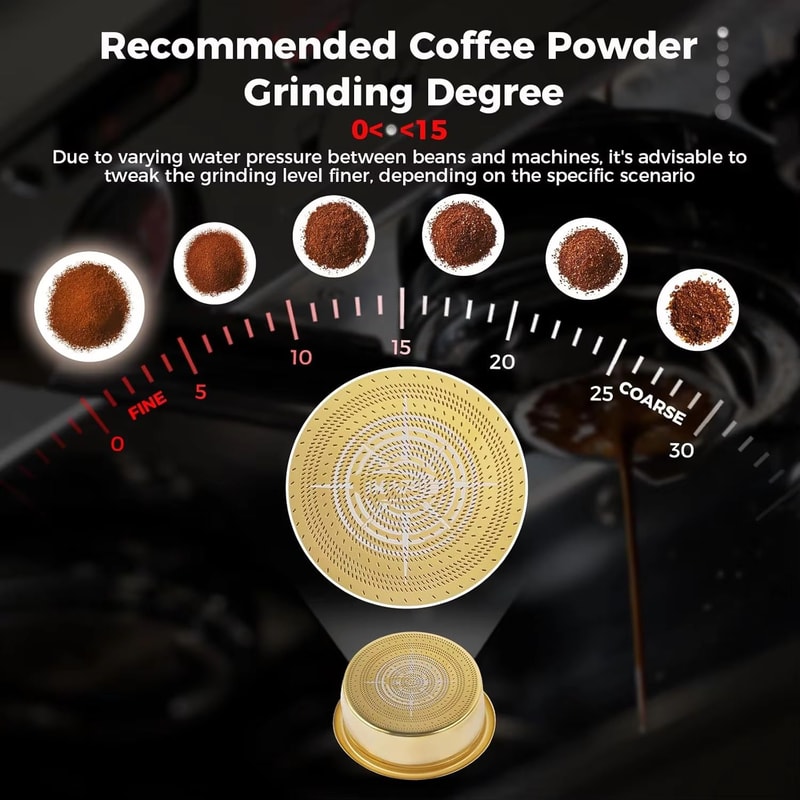 IKAPE Precision HighExtraction Espresso Basket Stainless Steel Bottomless Portafilter Upgrade 4