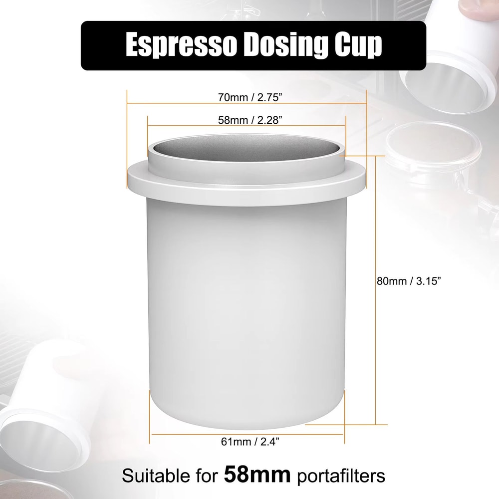 IKAPE Espresso Dosing Cup Compatible With 5158 Mm 201228 In Portafilters Aluminum Coffee Accessory 4