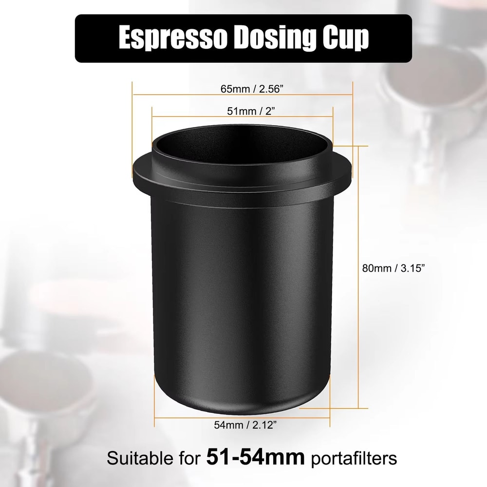 IKAPE Espresso Dosing Cup Compatible With 5158 Mm 201228 In Portafilters Aluminum Coffee Accessory 6