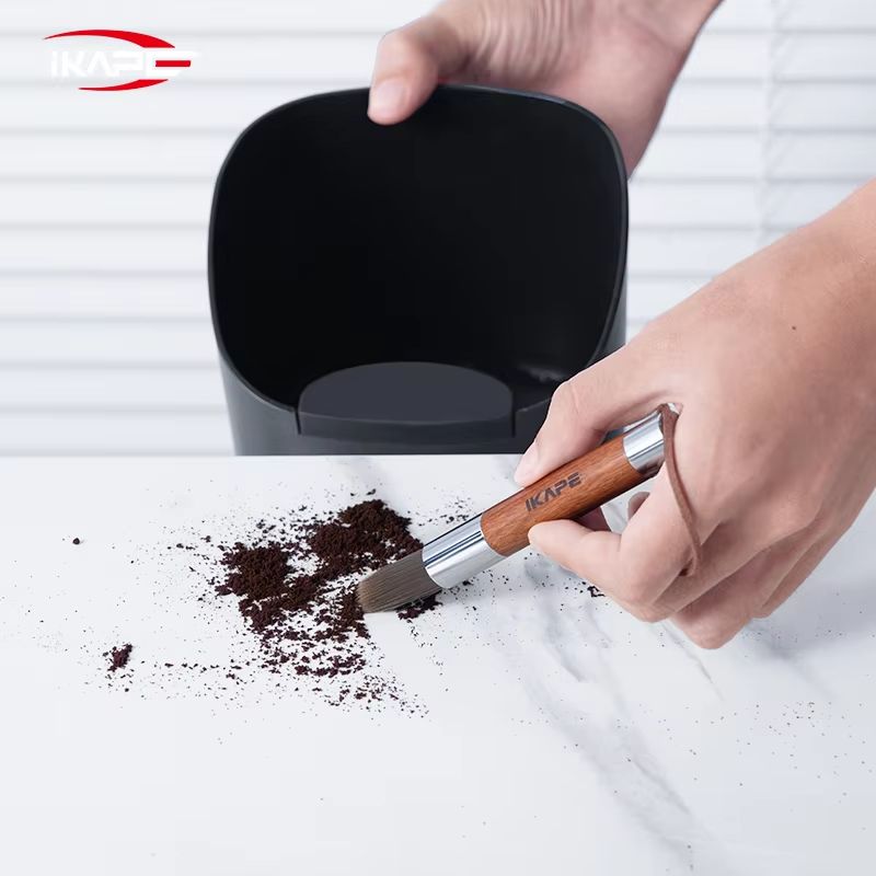 IKAPE V2 Knock Box AntiSlip Espresso Grounds Organizer For Coffee Stations 4