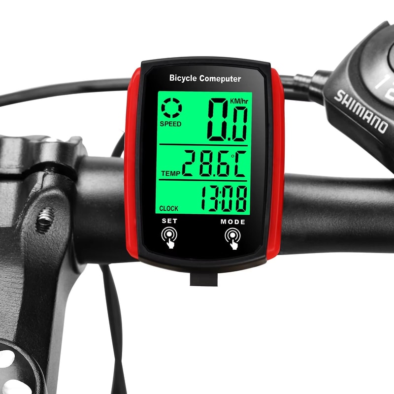 Wired Bike Computer LCD Speedometer And Odometer For Cycling 0