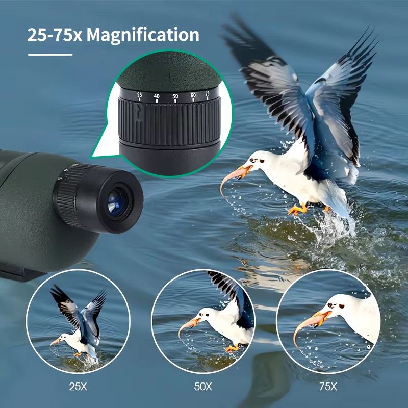 2575x60 Zoom Spotting Scope Monocular With BAK4 Prism And ED Lens 1