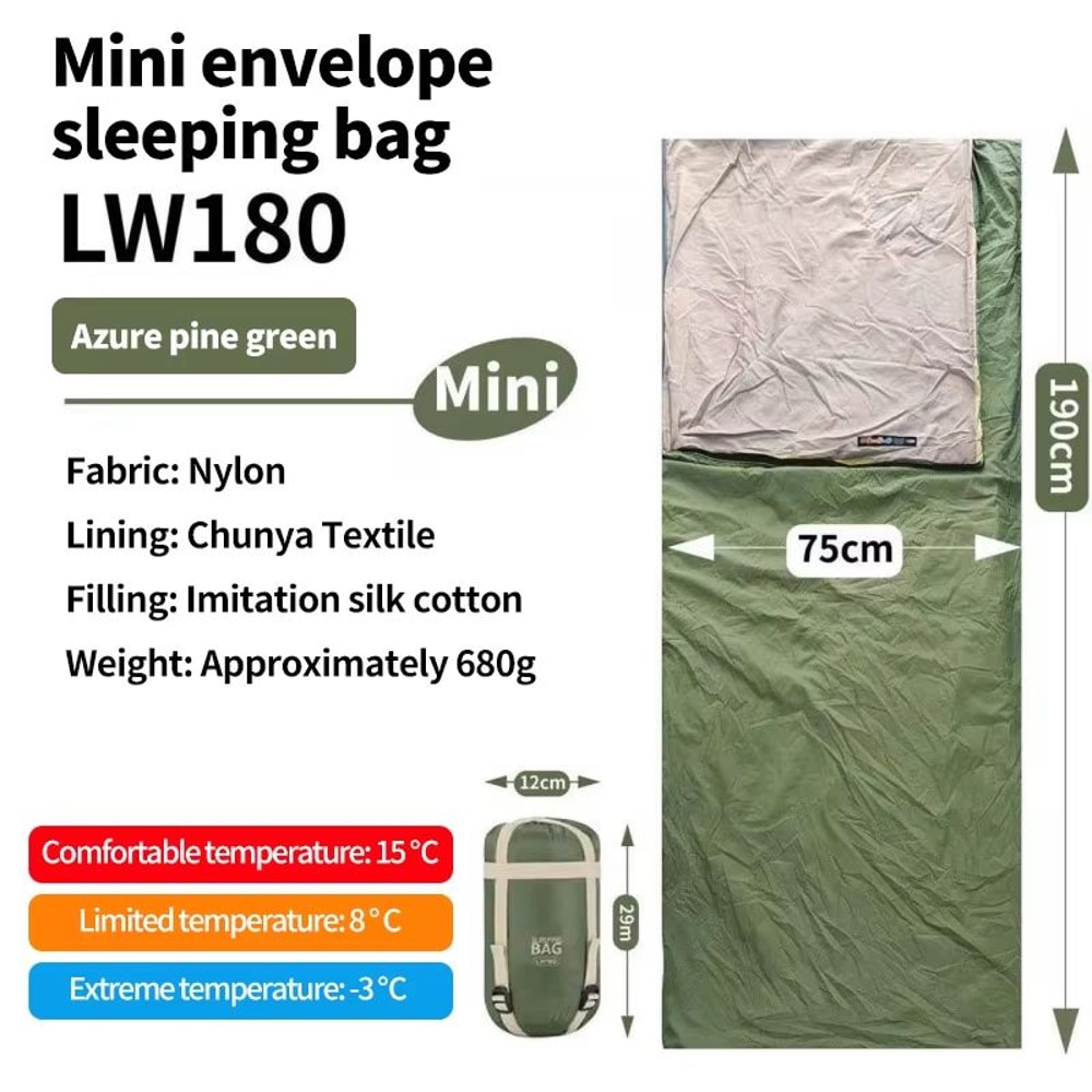 Ultralight Compact Waterproof Adult Sleeping Bag For Camping Travel 7