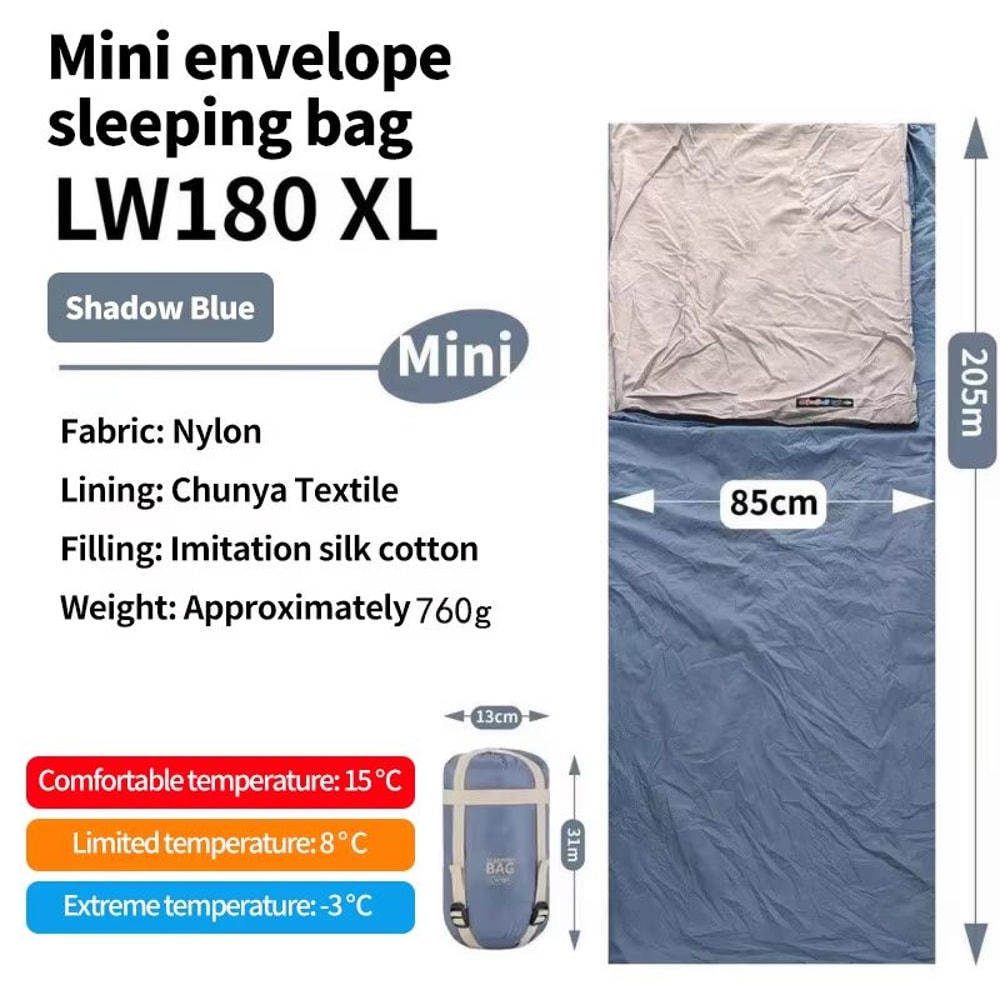 Ultralight Compact Waterproof Adult Sleeping Bag For Camping Travel 8