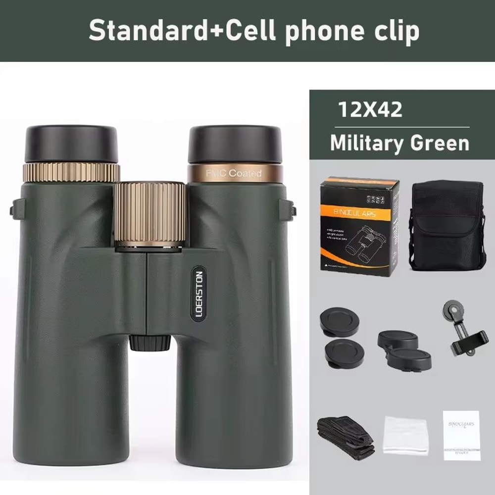 12x42 HD Binoculars With BAK4 Prism For Outdoor Hunting Birdwatching 6