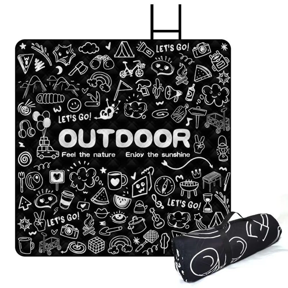 Waterproof Outdoor Camping Picnic Mat With Aluminum Film Base 0